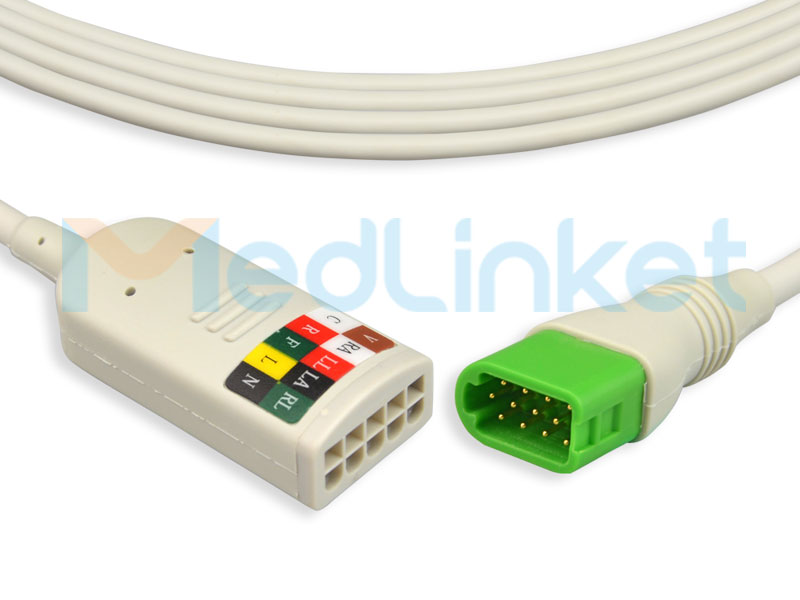 High reputation Disposable Safety Ecg Electrode –  Medlinket Mindray Compatible Direct-Connect ECG Cables – Med-link